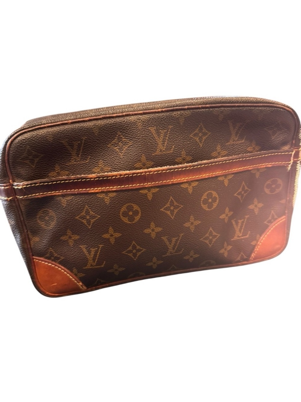 Authentic Vintage Louis Vuitton Compiègne 28 Monogram Clutch Pouch